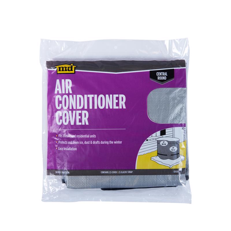 M-D BUILDING PRODUCTS 30 in. H X 34 in. W Round Outdoor Central Air Conditioner Cover