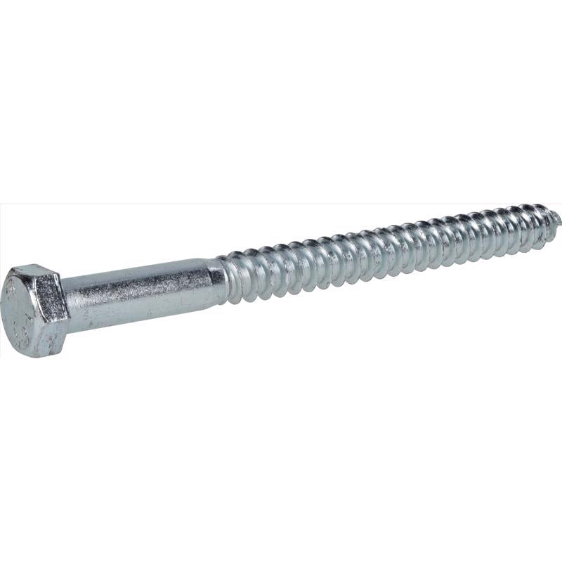 HILLMAN 1/2 in. X 6 in. L Hex Zinc-Plated Steel Lag Screw 25 pk