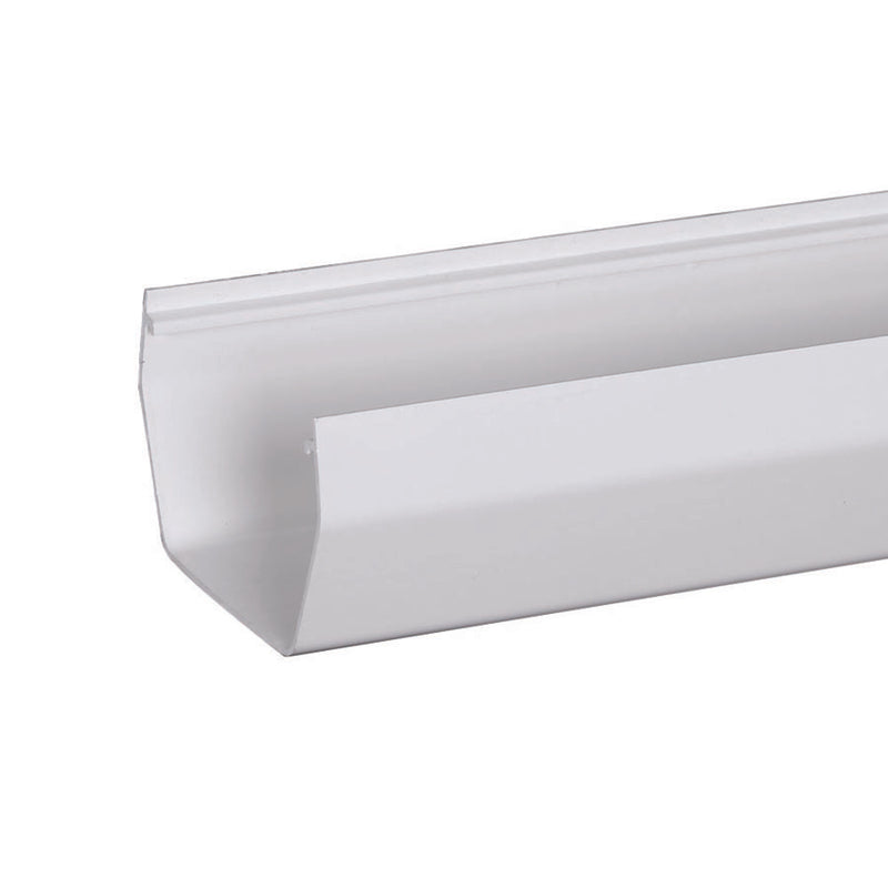 Amerimax 4 in. H X 5 in. W X 120 in. L White Vinyl U Gutter