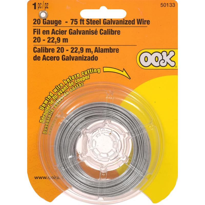HILLMAN OOK 75 ft. L Galvanized Steel 20 Ga. Wire