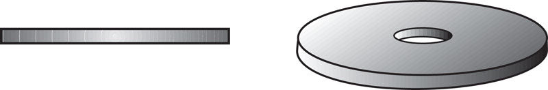 HILLMAN Stainless Steel 13/64 in. Fender Washer 100 pk