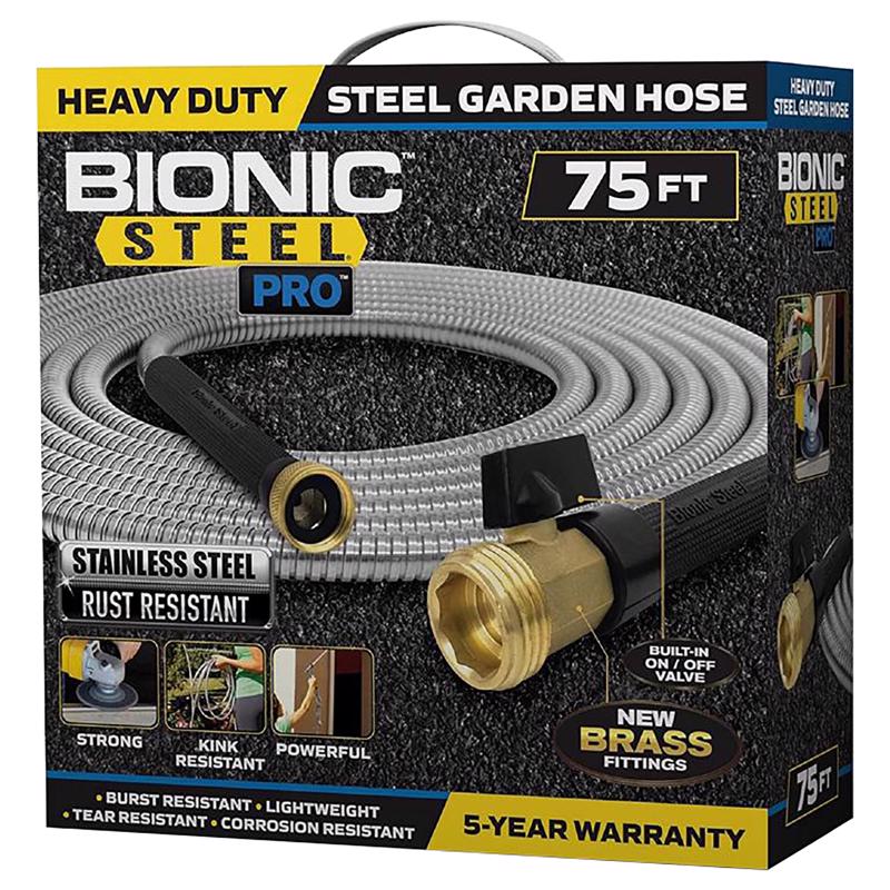 Bionic Steel Pro 5/8 in. D X 75 ft. L Heavy Duty Commercial Grade Garden Hose