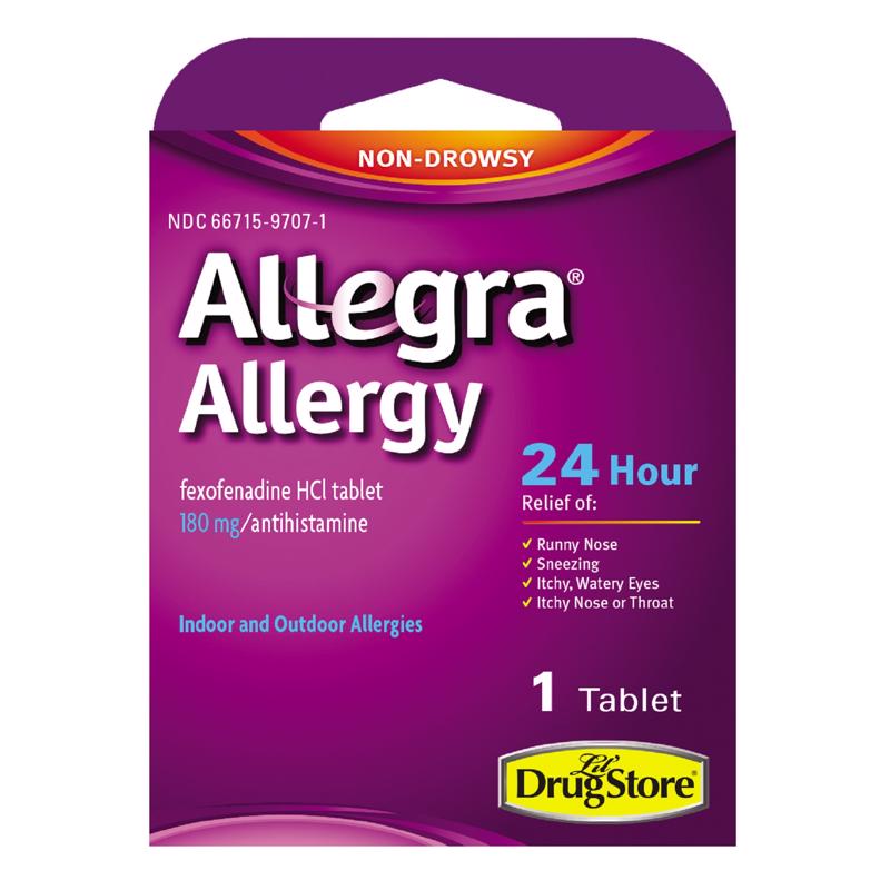 Allegra 180 mg Allergy Relief 1 pk
