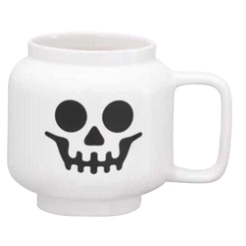 LEGO 8.6 oz White BPA Free Skeleton Mug