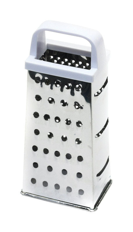 Chef Craft Silver/White Plastic/Stainless Steel 4-Sided Pyramid Grater