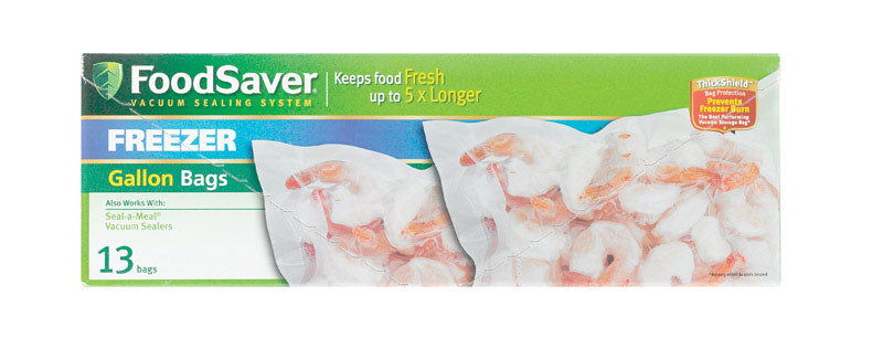 FoodSaver 1 gal Clear Vacuum Freezer Bags 12 pk