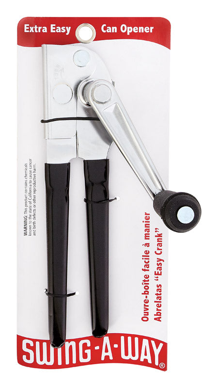 Swing-A-Way Black Stainless Steel Manual Can Opener