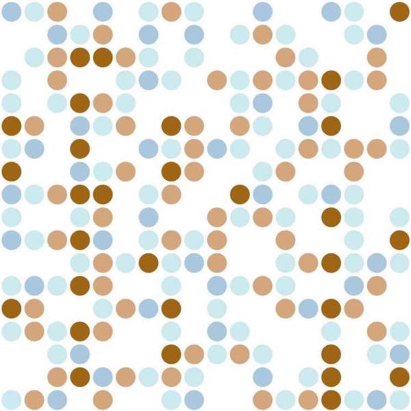 Con-Tact Creative Covering 9 ft. L X 18 in. W Blue/Brown Polka Dots Shelf Liner