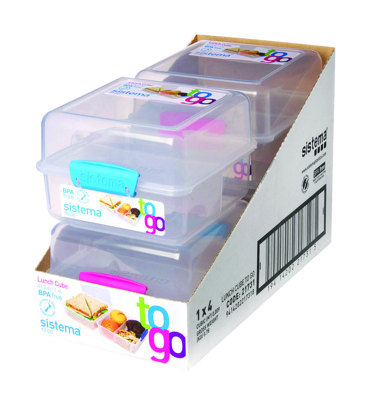Sistema 47.34 oz Clear Food Storage Container 1 pk