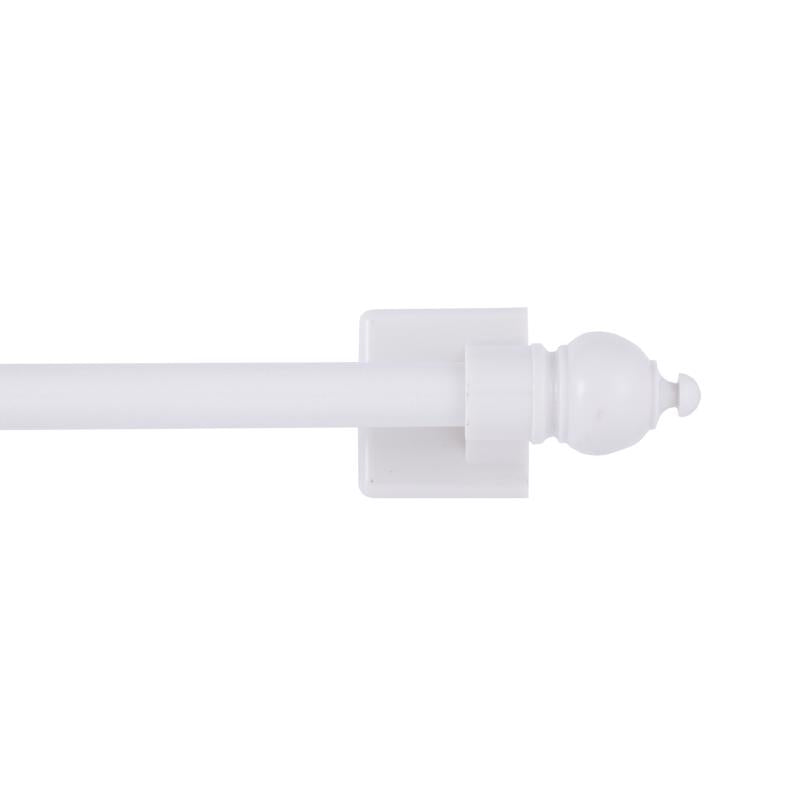 Kenney Enamel White Magnet Cafe Rod 16 in. L X 28 in. L