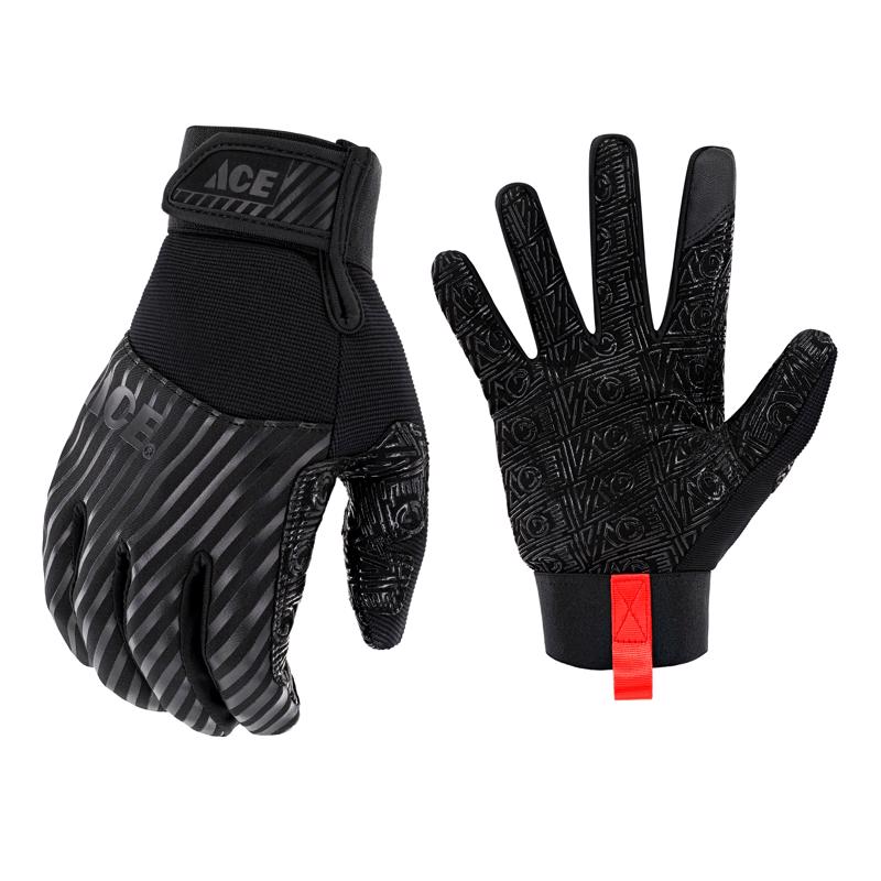Ace Extreme High Performance Grip Gloves Black L 1 pk