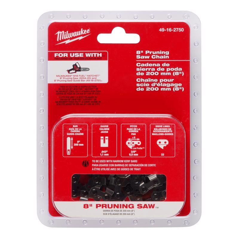 Milwaukee 49-16-2750 8 in. Chainsaw Chain 33 links