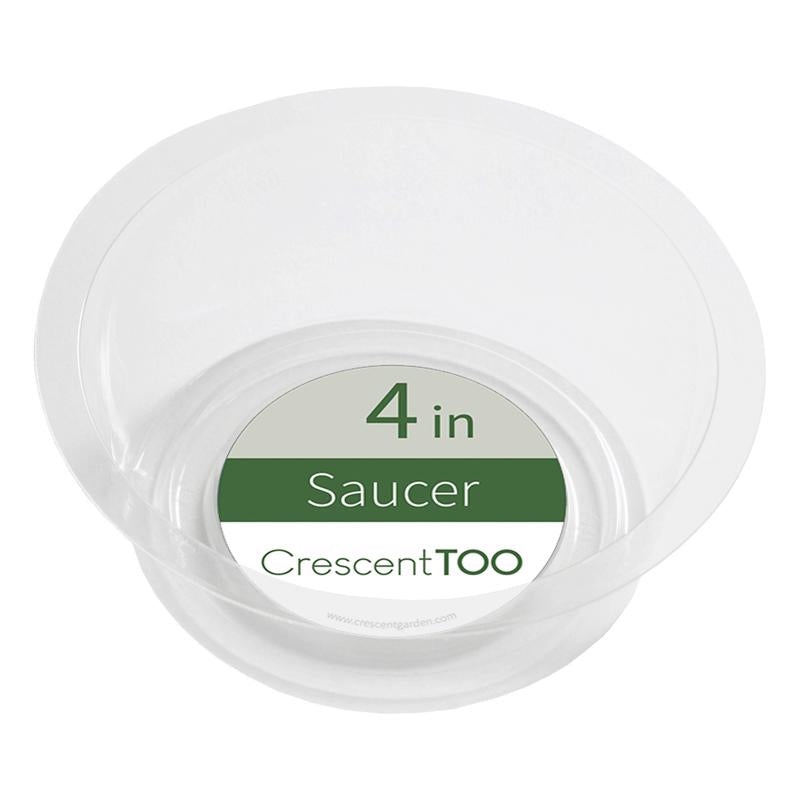 Crescent Garden 1.5 in. H X 4 in. D Polyethylene Plant Saucer Clear