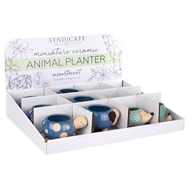 Avera Products Ceramic Animal Succulent Pot Assorted