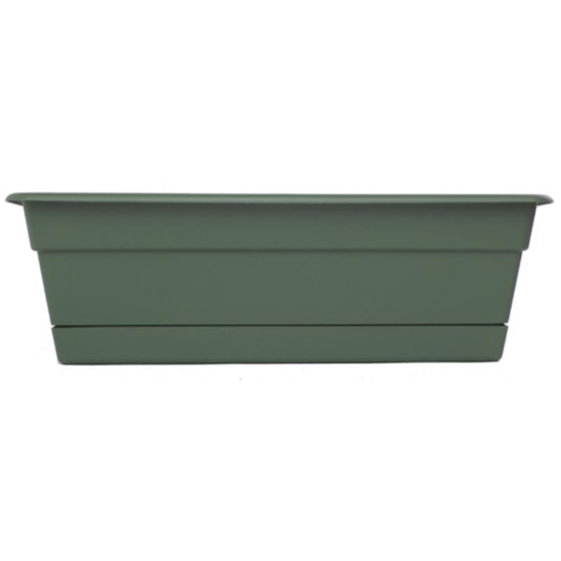 Bloem Dura Cotta 5.75 in. H X 24 in. W X 7.5 in. D Plastic Window Box Basil