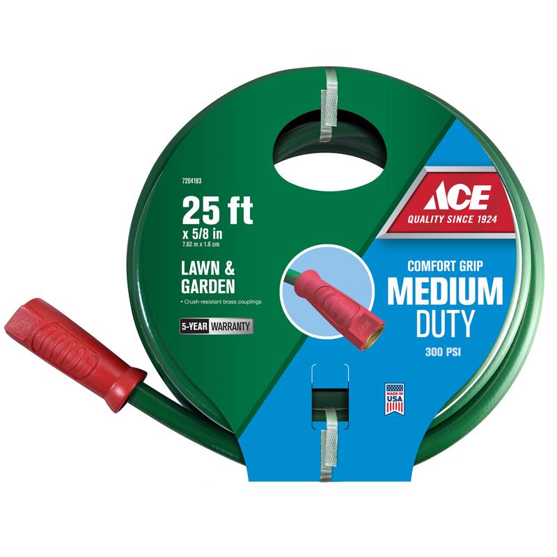 Ace Comfort Grip 5/8 in. D X 25 ft. L Medium Duty Garden Hose