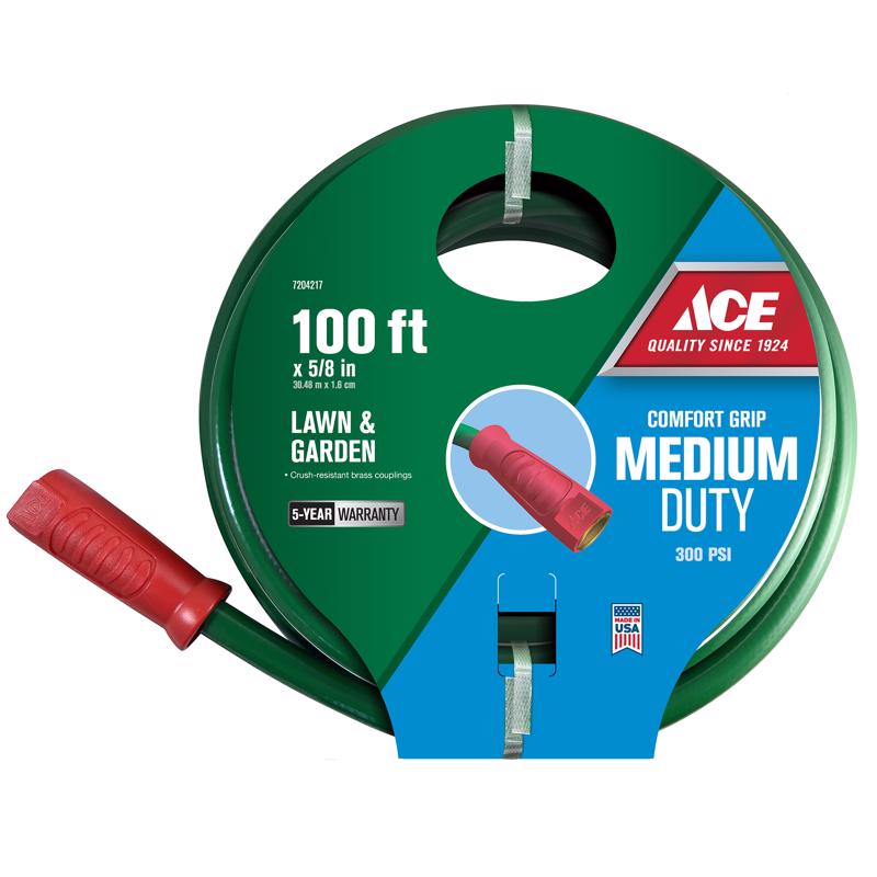 Ace Comfort Grip 5/8 in. D X 100 ft. L Medium Duty Garden Hose