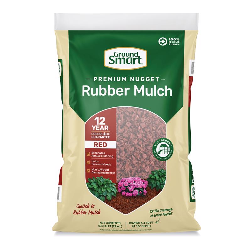 Ground Smart Red Rubber Nuggets 0.8 cu ft