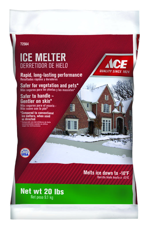 Ace Magnesium Chloride/MG-104/Sodium Chloride Pet Friendly Granule Ice Melt 20 lb