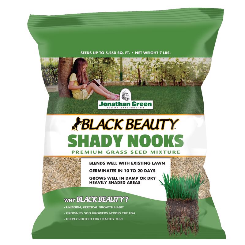 Jonathan Green Black Beauty Shady Nooks Mixed Full Shade Grass Seed 7 lb