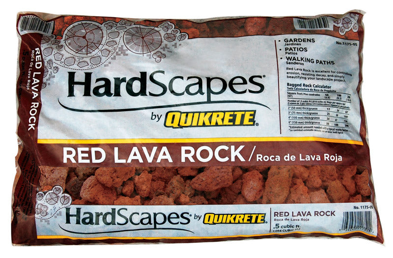 Quikrete HardScapes Red Lava Rock Decorative Stone 0.5 cu ft