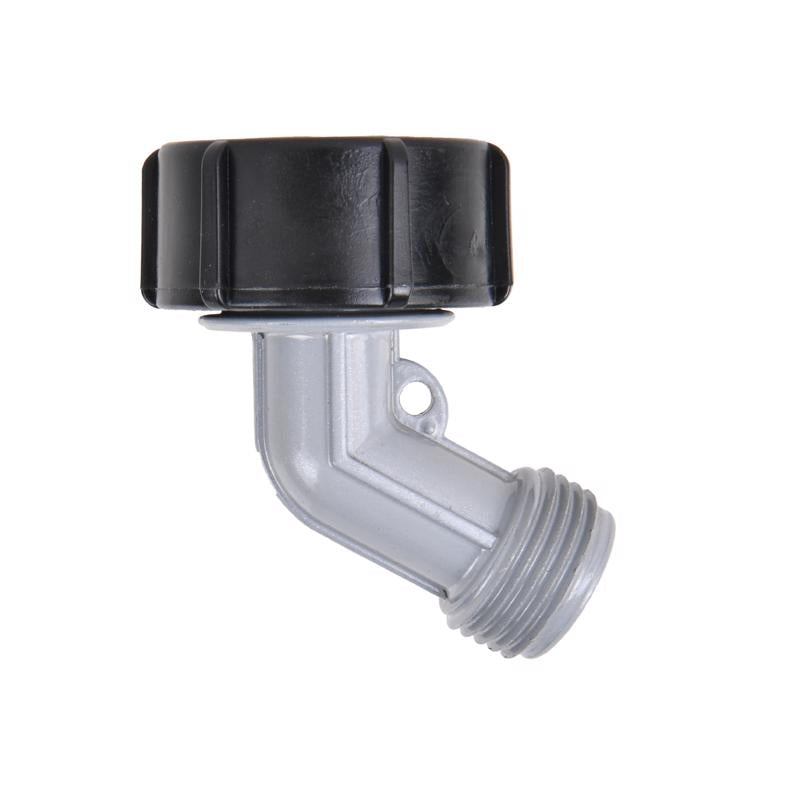 Ace 3/4 in. Zinc Threaded Male/Female Gooseneck Hose Adapter