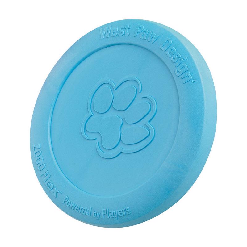 West Paw Zogoflex Blue Plastic Zisc Disc Frisbee Large 1 pk