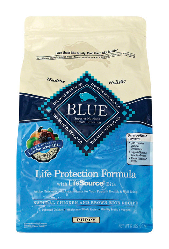 Blue Buffalo Life Protection Formula Puppy Chicken and Brown Rice Dry Dog Food 5 lb