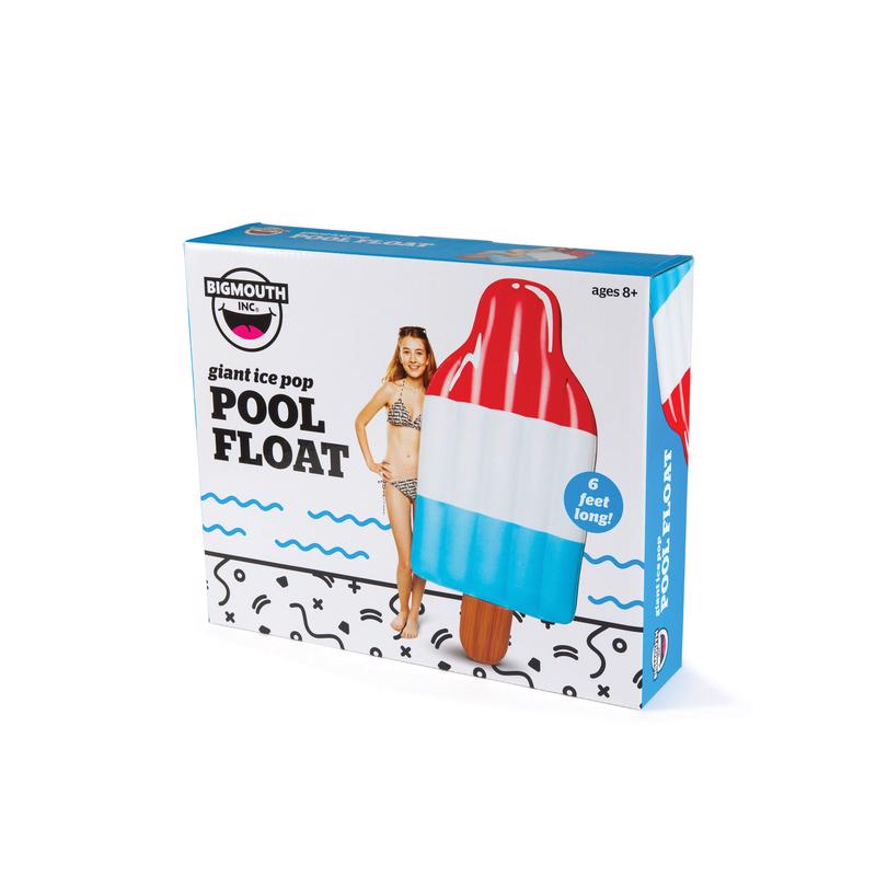 BigMouth Blue/Red/White Vinyl Inflatable Giant Ice Pop Pool Float