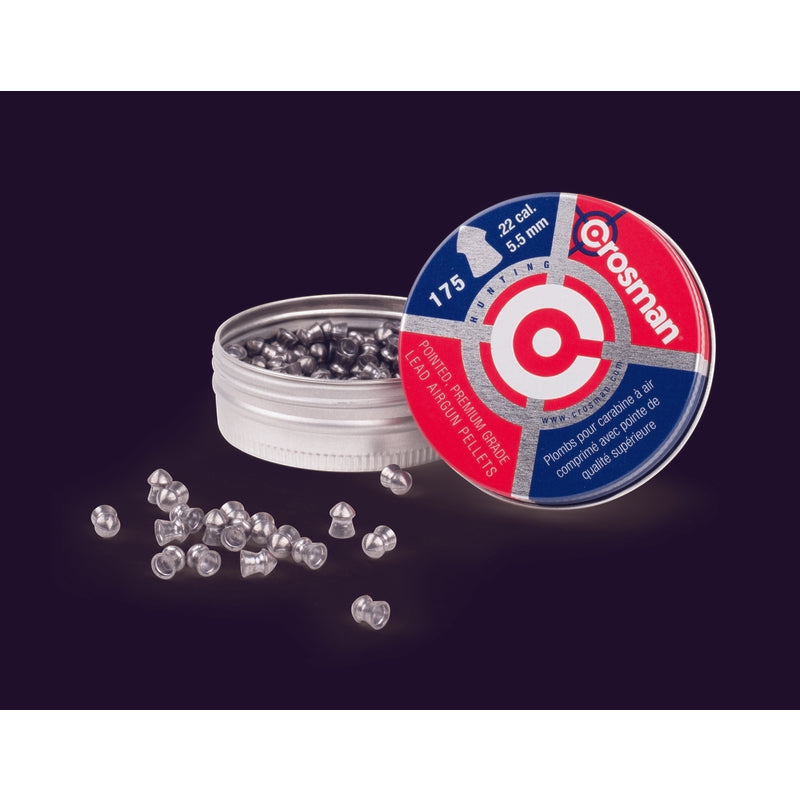 Crosman 0.22 14.3 grain Pointed Pellets 175 pk