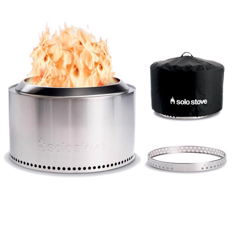 Solo Stove Canyon 30 in. W Stainless Steel Round Multi-Fuel Fire Pit with Stand