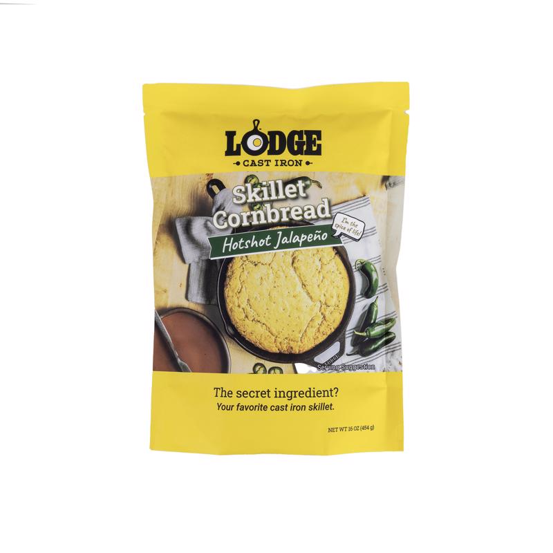 Lodge Hot Shot Jalapeno Skillet Cornbread Mix 16 oz Bagged
