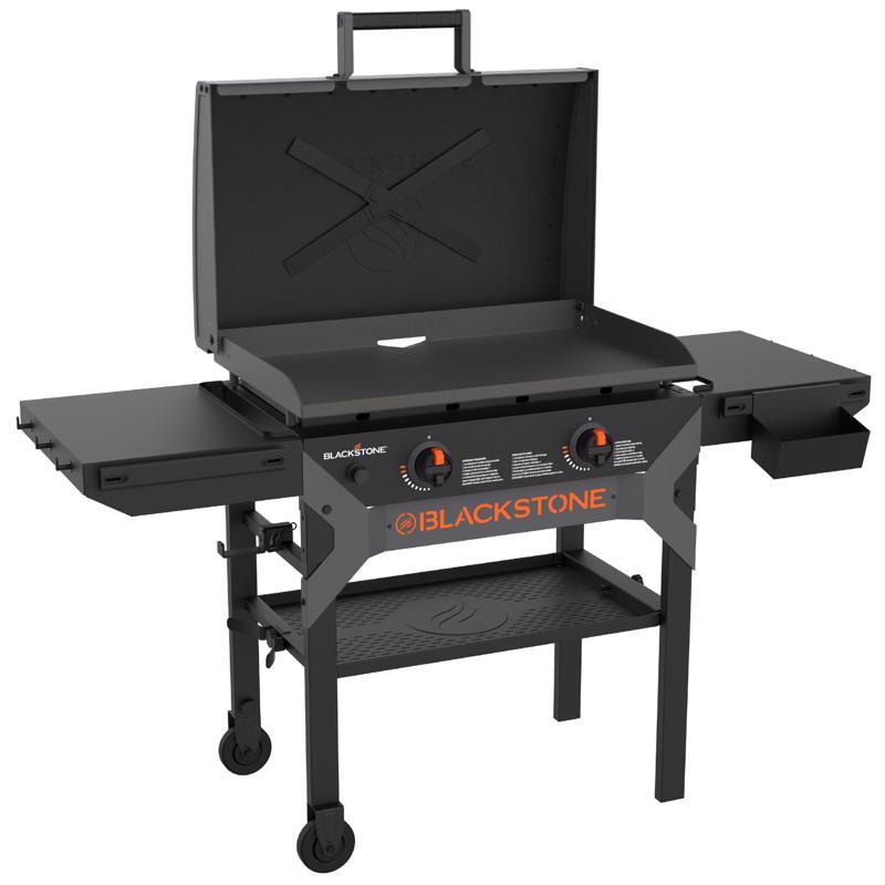 Blackstone Iron Forged 2 Burner Liquid Propane Outdoor Griddle with Hood Black