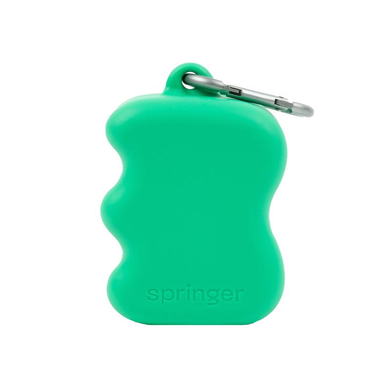Springer Green Rubber Treat Pouch 1 pk
