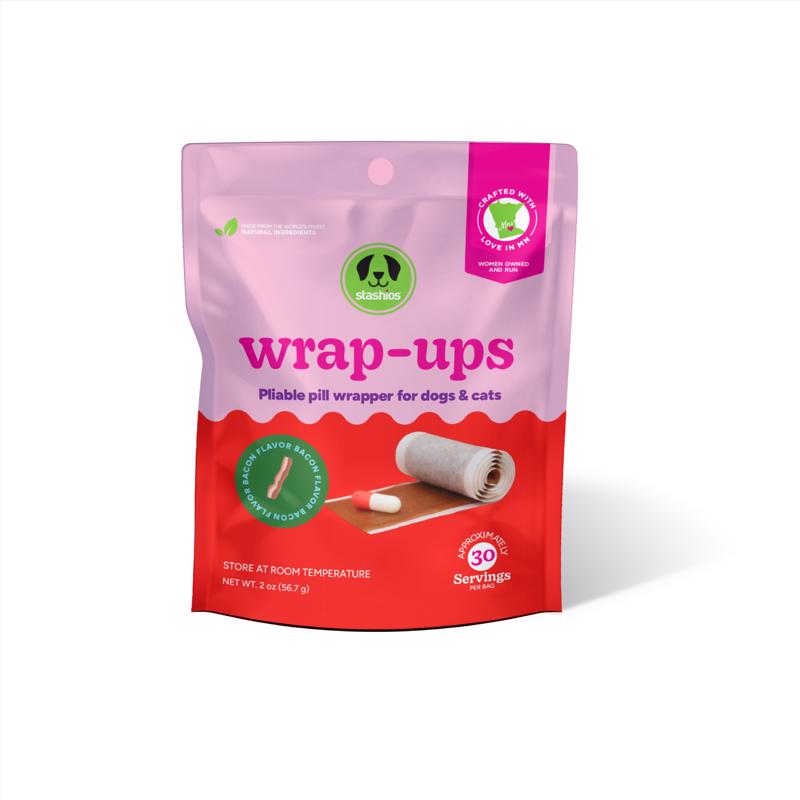 Stashios Wrap-Ups Bacon Grain Free Pill Pockets For Dogs 2 oz 1 pk