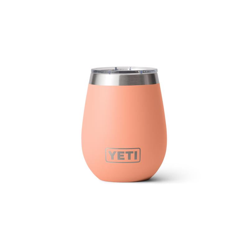 YETI Rambler 10 oz Lowcountry Peach BPA Free Wine Tumbler with MagSlider Lid