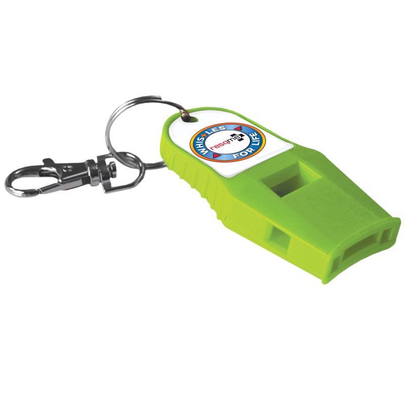 Resqme Green Whistle 1 in. H X 2 in. W X 5 in. L 1 pk