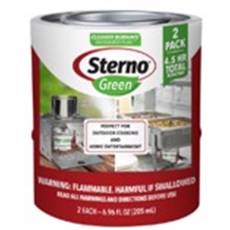 Sterno Green Canned Heat Ethanol Gel 6.1 oz 2 pk