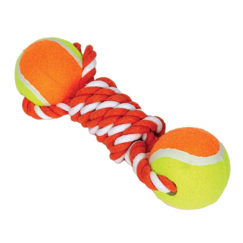 Boss Pet Digger's Multicolored Rubber Assorted Styles Tennis Ball Tug Toys Large 1 pk