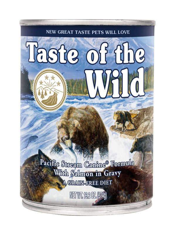 Taste of the Wild Pacific Stream Canine Adult Salmon Wet Dog Food Grain Free 13.2 oz