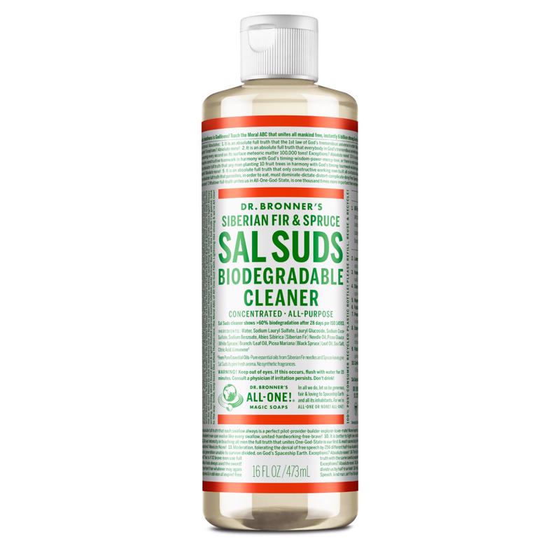 Dr. Bronner's Sal Suds Pine Scent Concentrated Organic All Purpose Cleaner Liquid 16 oz
