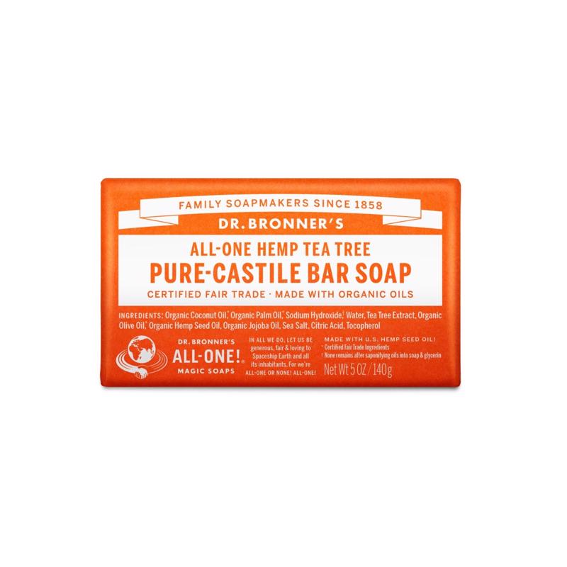 Dr. Bronner's Organic Tea Tree Scent Pure-Castile Bar Soap 5 oz