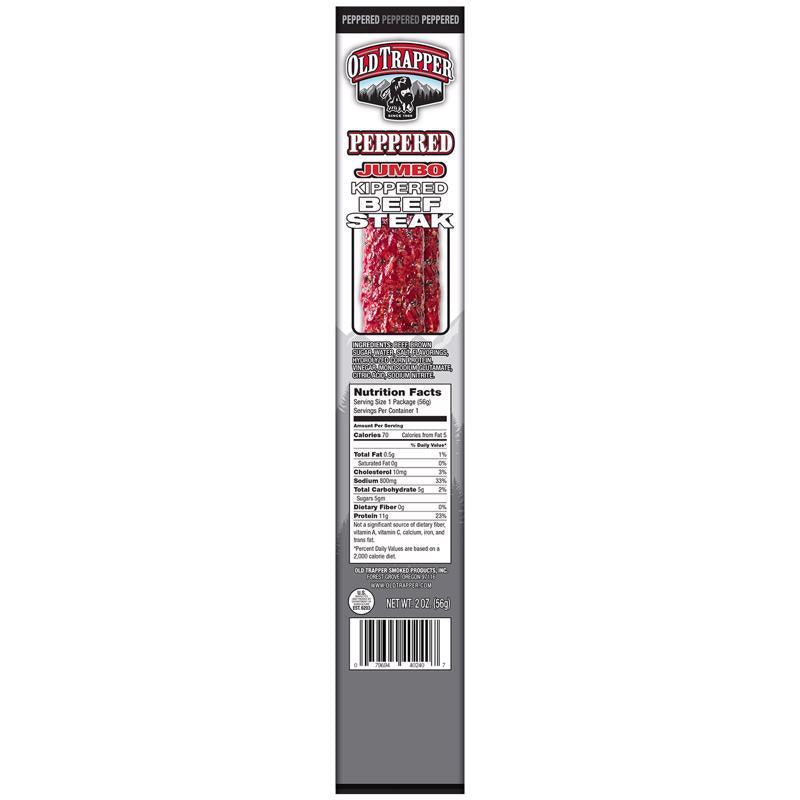 Old Trapper Peppered Beef Steak 2 oz Boxed