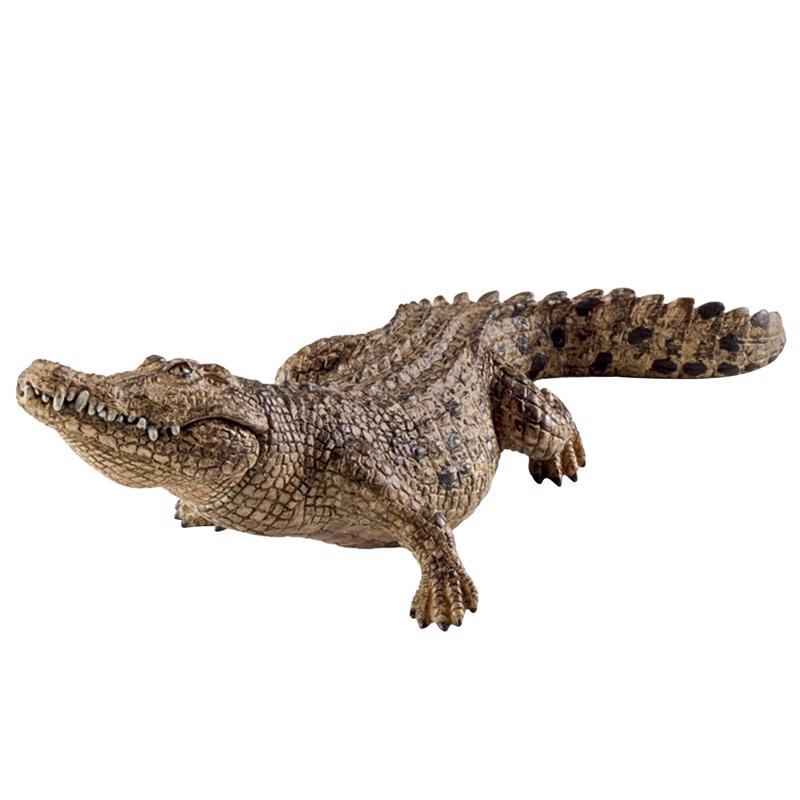 Schleich Wild Life Crocodile Toy Brown