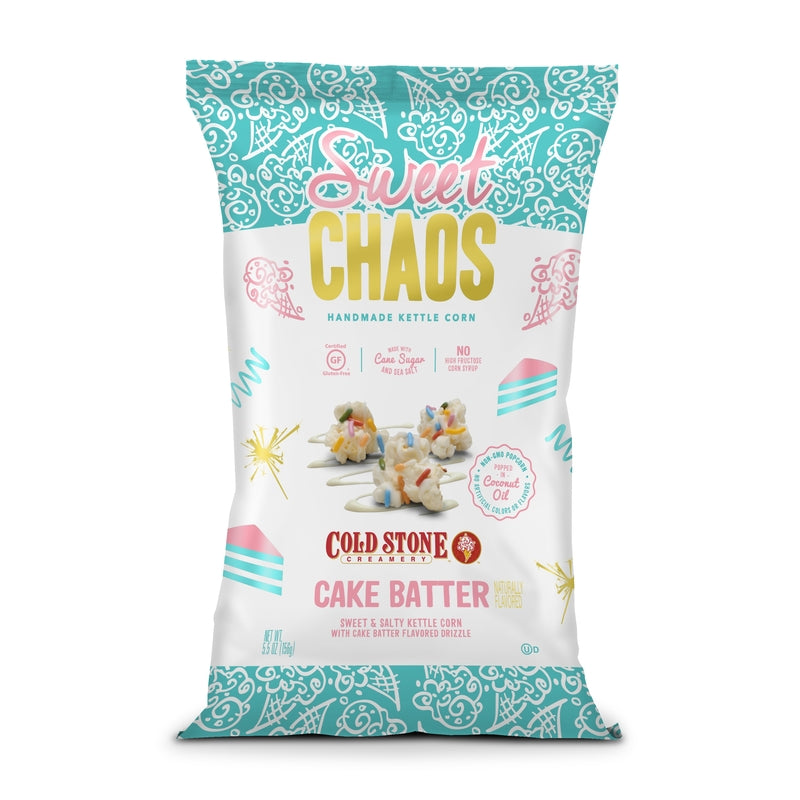 Sweet Chaos Cold Stone Cake Batter Popcorn 5 oz Bagged