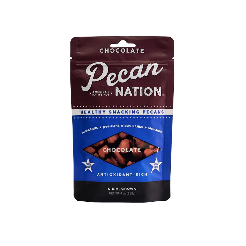 Pecan Nation Chocolate Pecans 4 oz Pouch