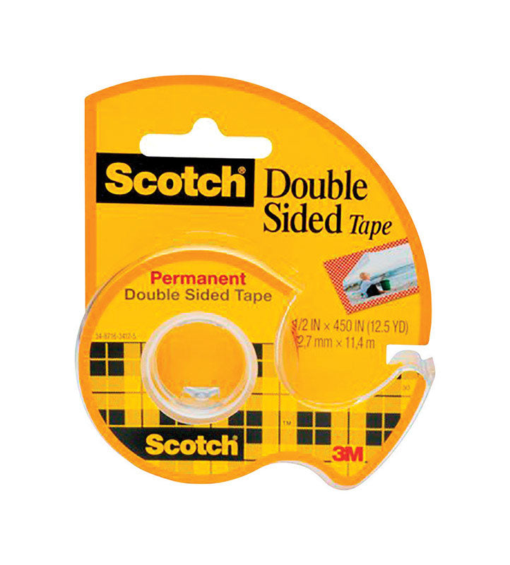 Scotch 450 in. L X 1/2 in. W Double-Sided Tape