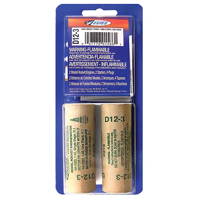 Estes Model Rocket Engines 2 pc