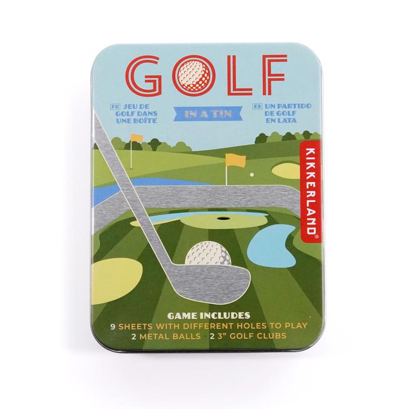 Kikkerland Golf In a Tin Game 13 pc