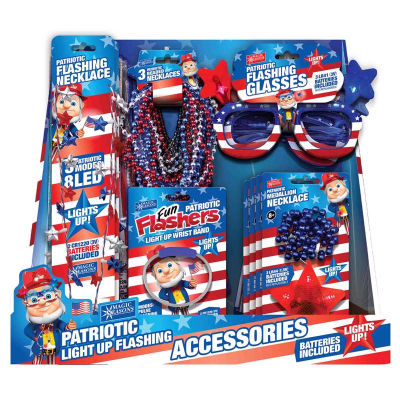 Shawshank LEDz Magic Seasons Patriotic Flashing Accessories 1 pk